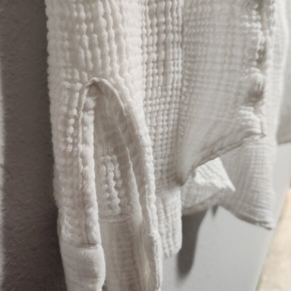 Shade & Shore White Gauze Muslin Swim Shirt XL - Picture 9 of 9